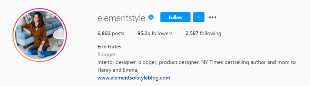 Erin Gates Insta Account